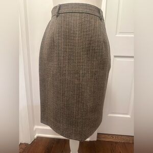 Ralph Lauren Classic Houndstooth Pencil Skirt 100% wool